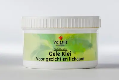 Gele klei, poeder