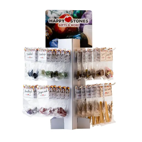 luxe display happy stones